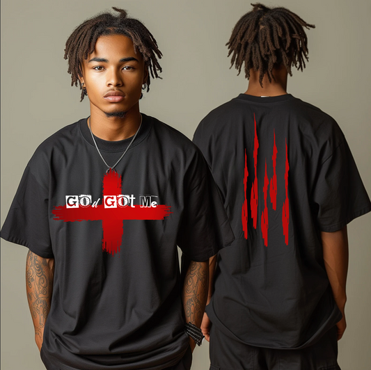 "God Got Me" T-Shirt (schwarz) Man