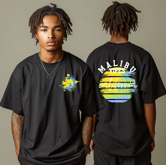 "Malibu Vipes" T-Shirt (schwarz) Man