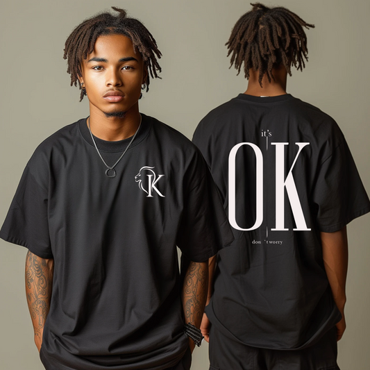 "OK" T-Shirt (schwarz) Man
