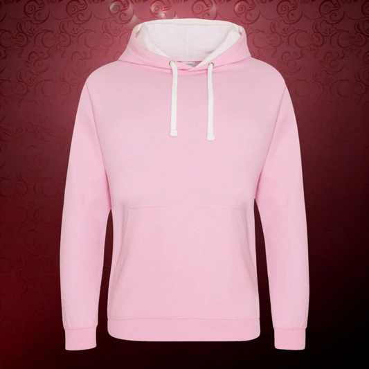 Kitan´s baby pink/arctic white Premium Hoodie mit deinem Wunschdesigne!